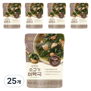 아워홈 담백한 소고기미역국, 300g, 25개