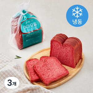 야미요밀 정성가득 채식 홍국미 식빵 (냉동), 435g, 3개