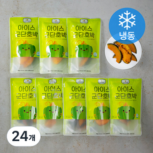 고구마공장 아이스 군단호박 (냉동), 100g, 24개