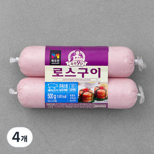 목우촌 주부9단 로스구이 햄, 250g, 4개