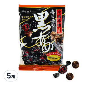 카수가이 구로 아메 흑설탕 사탕, 129g, 5개