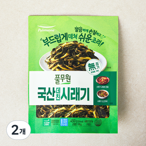 풀무원 국내산 데친 시래기, 2개, 450g(고형량 150g)