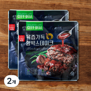 시티델리 육즙가득 함박스테이크 2개입, 300g, 2개