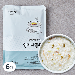 서울마님죽 양지사골죽, 500g, 6개