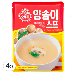 오뚜기 양송이 스프, 1kg, 4개