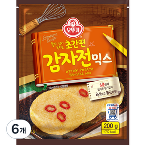 오뚜기 초간편 감자전믹스, 200g, 6개