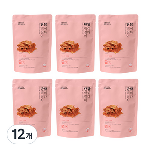 자연공유 닭가슴살 칩 단백질이 닭이다 김치맛, 30g, 12개