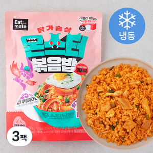 잇메이트 닭가슴살 몬스터 이지쿡 김치 볶음밥 (냉동), 250g, 3팩