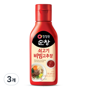 청정원순창 쇠고기 비빔고추장, 300g, 3개