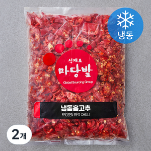 마당발 중국산 홍고추 (냉동), 1kg, 2개