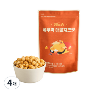 콩드슈 콩부각 매콤치즈맛, 200g, 4개