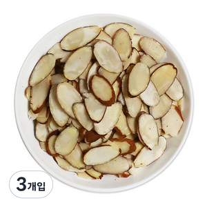 웰넛 자연두레 아몬드슬라이스, 1kg, 3개