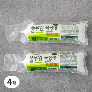 풀무원 국산콩 순두부, 350g, 4개