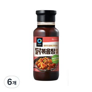 청정원 닭볶음탕양념, 480g, 6개