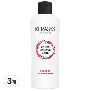 케라시스 엑스트라 데미지 케어 샴푸, 180ml, 3개