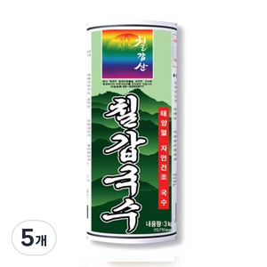 칠갑농산 칠갑국수 중면, 3kg, 5개