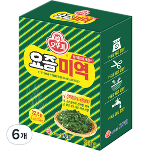 오뚜기 요즘 미역 5p, 22.5g, 6개