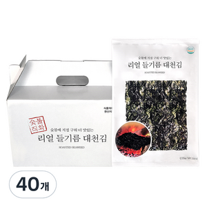 동이식품 숯불에 직접 구운 리얼 들기름 대천김, 250g, 4박스