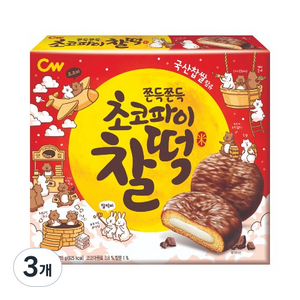 청우식품 초코파이찰떡 10p, 215g, 3개