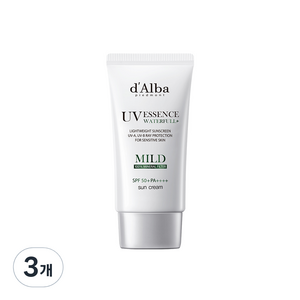 달바 워터풀 마일드 선크림 SPF50+ PA++++, 50ml, 3개