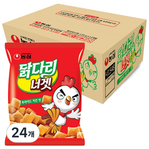 농심닭다리 너겟 후라이드 치킨맛, 130g, 24개