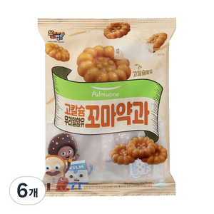 풀무원 우리밀함유 고칼슘 꼬마약과, 200g, 6개