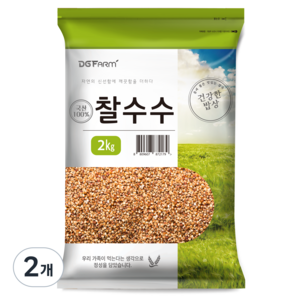 건강한밥상 국산 찰수수, 2kg, 2개