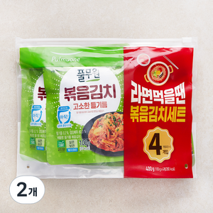 풀무원 볶음김치 4개입, 400g, 2개