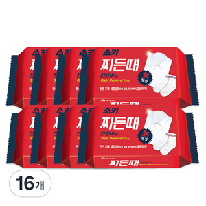 소키 찌든때 전용 세탁비누, 150g, 16개