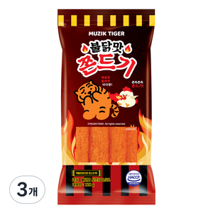 무직타이거 불닭맛 쫀드기, 128g, 3개