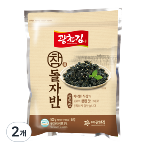 광천김 참 돌자반, 500g, 2개