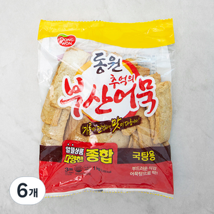 동원에프앤비 추억의 부산어묵 다양한 종합, 1kg, 6개