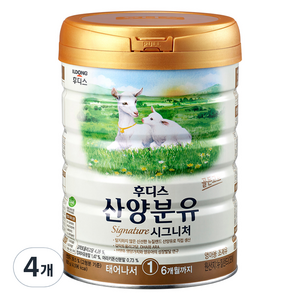 일동후디스 시그니처 산양분유 1단계, 800g, 4개