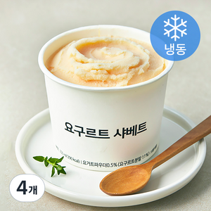 요구르트 샤베트 (냉동), 350ml, 4개