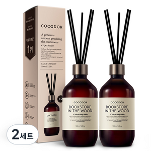 코코도르 프리미엄 디퓨저, 북스토어 인더우드, 500ml, 4개