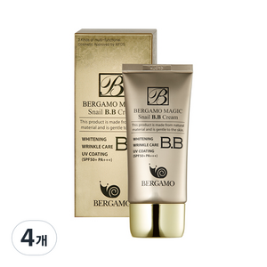 베르가모 매직 스네일 BB크림 SPF50+ PA+++, 4개