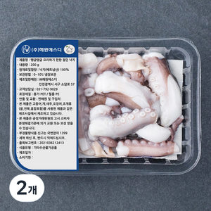 살맛나요 탱글탱글 요리하기 편한 절단 낙지 (냉장), 200g, 2개