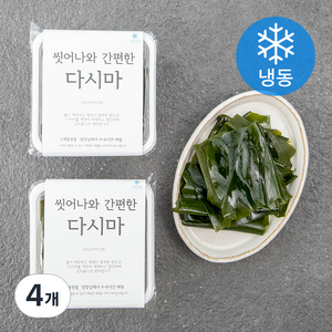 해맑은번영 간편한 씻어나온 생다시마 (냉동), 200g, 4개