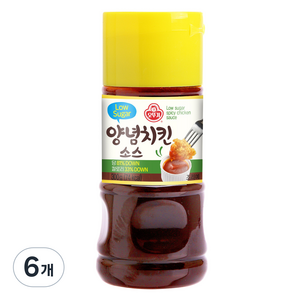 오뚜기 Low Suga 양념치킨 소스, 300g, 6개