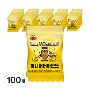 머거본 허니버터 아몬드, 10g, 100개