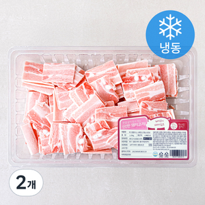 푸드랩플러스 스페인산 옛날 삼겹살 (냉동), 1kg, 2개