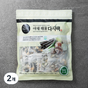 해통령 야채 해물 다시팩, 320g, 2개