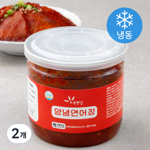 초록햇살 양념연어장 (냉동), 300g, 2개