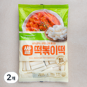 풀무원 쌀 떡볶이떡, 600g, 2개