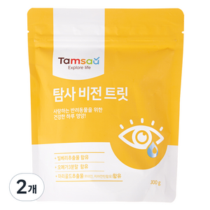 탐사 강아지 영양제 뉴트리션 비전 트릿 눈&눈물 케어 300g, 눈물개선/눈건강, 빌베리, 2개