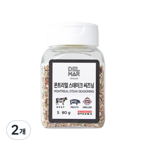 딜리셔스마켓 몬트리얼 스테이크 시즈닝 소형, 80g, 2개