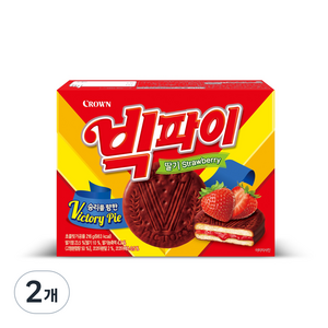 크라운 빅파이 딸기, 216g, 2개