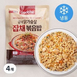 굽네 닭가슴살 잡채볶음밥 (냉동), 200g, 4개