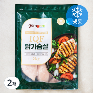 곰곰 IQF 닭가슴살 (냉동), 2kg, 2개