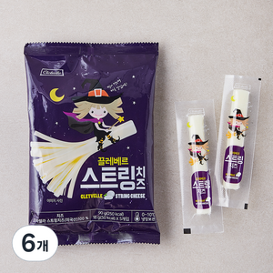 끌레베르 스트링 치즈 5매입, 90g, 6개